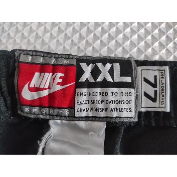 VTG 90s NIKE TEAM PHILADELPHIA 76ERS XXL SWEATPANTS PANTS POCKETS NBA BASKETBALL - Picture 4 of 5